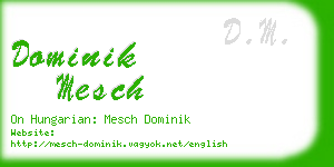 dominik mesch business card